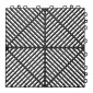 Πλακάκια αποστράγγισης VEVOR Interlocking, 310 x 310 mm, Modular πλακάκια δαπέδου γκαράζ, αντιολισθητικά πλακάκια δαπέδου αποστράγγισης PP, αυτοστραγγιζόμενα, εύκολη τοποθέτηση, για μπάνιο, κουζίνα, πισίνα & εξωτερικό, Μαύρο, 12 Pack