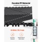 Πλακάκια αποστράγγισης VEVOR Interlocking, 310 x 310 mm, Modular πλακάκια δαπέδου γκαράζ, αντιολισθητικά πλακάκια δαπέδου αποστράγγισης PP, αυτοστραγγιζόμενα, εύκολη τοποθέτηση, για μπάνιο, κουζίνα, πισίνα & εξωτερικό, Μαύρο, 12 Pack