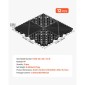 Πλακάκια αποστράγγισης VEVOR Interlocking, 310 x 310 mm, Modular πλακάκια δαπέδου γκαράζ, αντιολισθητικά πλακάκια δαπέδου αποστράγγισης PP, αυτοστραγγιζόμενα, εύκολη τοποθέτηση, για μπάνιο, κουζίνα, πισίνα & εξωτερικό, Μαύρο, 12 Pack