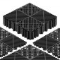 Πλακάκια αποστράγγισης VEVOR Interlocking, 310 x 310 mm, Modular πλακάκια δαπέδου γκαράζ, αντιολισθητικά πλακάκια δαπέδου αποστράγγισης PP, αυτοστραγγιζόμενα, εύκολη τοποθέτηση, για μπάνιο, κουζίνα, πισίνα & εξωτερικό, Μαύρο, 12 Pack