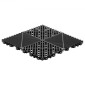 Πλακάκια αποστράγγισης VEVOR Interlocking, 310 x 310 mm, Modular πλακάκια δαπέδου γκαράζ, αντιολισθητικά πλακάκια δαπέδου αποστράγγισης PP, αυτοστραγγιζόμενα, εύκολη τοποθέτηση, για μπάνιο, κουζίνα, πισίνα & εξωτερικό, Μαύρο, 12 Pack