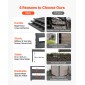 VEVOR Metal Privacy Screen, 96 x 152,4cm Ανεξάρτητος Μοντέρνος φράχτης Privacy, Διαιρέτης κήπου με εκτεταμένους πάσσαλους εδάφους & ρυθμιζόμενο ύψος πάνελ, ανεξάρτητο εξωτερικό διαχωριστικό για κήπο, εσωτερικό