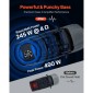 Πακέτο VEVOR Subwoofer Bass, 305mm, 245W RMS, Πλήρες πακέτο υπογούφερ και ενισχυτή αυτοκινήτου, με φορτωμένο περίβλημα, ενσωματωμένο ενισχυτή και κιτ καλωδίωσης, Slim Trapezoid, Compact για συστήματα ήχου αυτοκινήτου