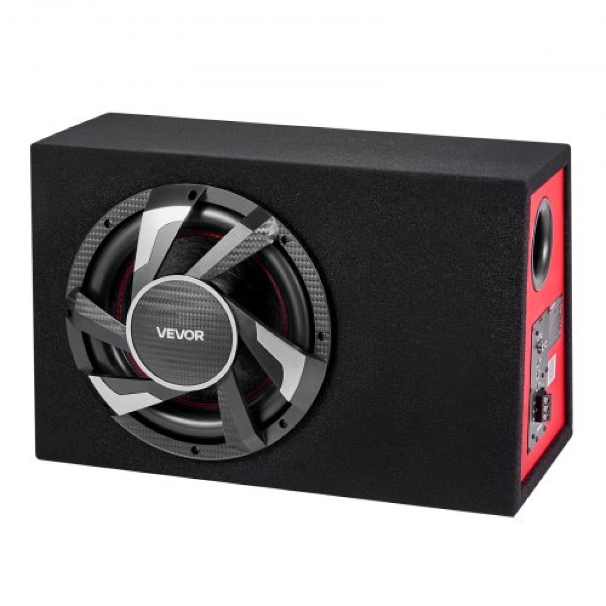 Πακέτο VEVOR Subwoofer Bass, 305mm, 245W RMS, Πλήρες πακέτο υπογούφερ και ενισχυτή αυτοκινήτου, με φορτωμένο περίβλημα, ενσωματωμένο ενισχυτή και κιτ καλωδίωσης, Slim Trapezoid, Compact για συστήματα ήχου αυτοκινήτου