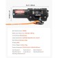 VEVOR 1587 kg Ηλεκτρικό βαρούλκο, βαρούλκο 12V DC ATV/UTV με Φ5,5 mm x 10 m Συνθετικό Σχοινί & Ενσύρματο Τηλεχειριστήριο, IP55 Αδιάβροχο, Πλάκα στήριξης Fairlead περίβλημα αλουμινίου για ρυμούλκηση ATV, μαύρο