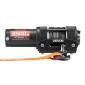 VEVOR 1587 kg Ηλεκτρικό βαρούλκο, βαρούλκο 12V DC ATV/UTV με Φ5,5 mm x 10 m Συνθετικό Σχοινί & Ενσύρματο Τηλεχειριστήριο, IP55 Αδιάβροχο, Πλάκα στήριξης Fairlead περίβλημα αλουμινίου για ρυμούλκηση ATV, μαύρο