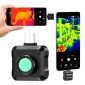 VEVOR Thermal Imaging Camera για Android, 512 x 384 TISR Super Resolution, 25HZ Rate Refresh Rate Infrared Thermal Imager for Smartphone Tablet, 256 x 192 IR Resolution, -20°C to 550°C & 15 Color Palettes