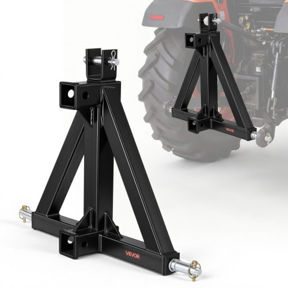 Κοτσαδόρος τρέιλερ VEVOR 3 σημείων με δέκτη 50,8 mm, προσάρτημα γρήγορης κοτσαδόρου 3 Pt, προσαρμογέας ράβδου ρυμούλκησης τρακτέρ, Συμβατό με κατηγορία 1, Kubota, Mahindra, Ford, Yanmar, John Deere, Massey Ferguson