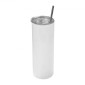 VEVOR Sublimation Tumblers, 4 Pack, 591 mL Skinny Straight Tumblers Χύμα, Ανοξείδωτα κύπελλα εξάχνωσης με καπάκι και καλαμάκια, διπλό μονωμένο κάλυμμα ποτηριού, για εξατομικευμένη προσαρμογή DIY