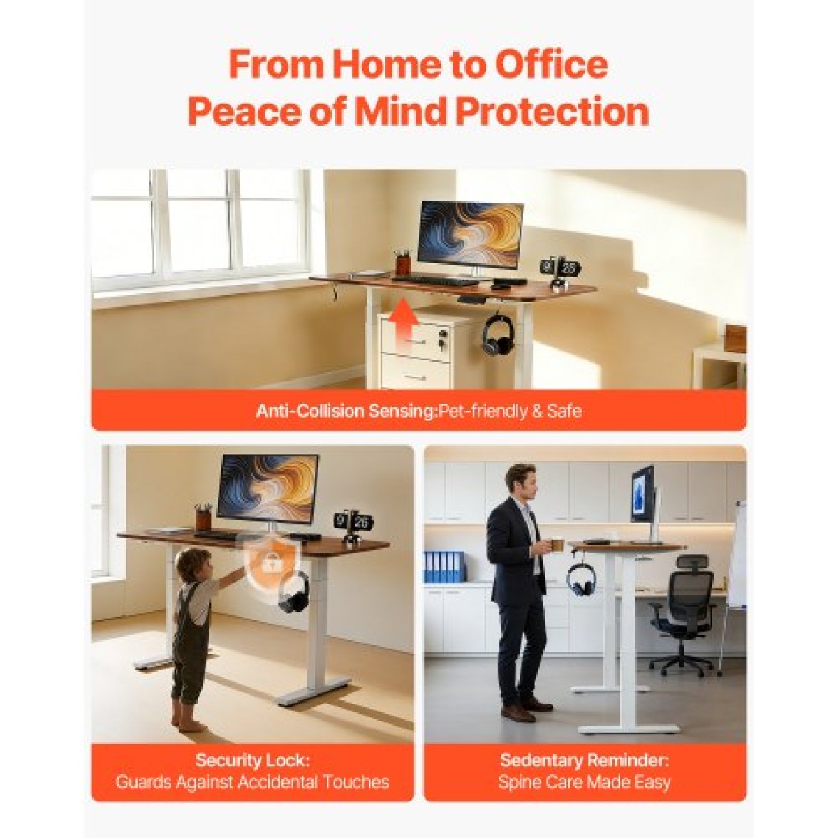 Πλαίσιο VEVOR Standing Desk Σκελετός Διπλού κινητήρα, Ηλεκτρικό Ρυθμιζόμενο μήκος επέκτασης 100-180 cm, 3 Ρυθμίσεις Ύψους Μνήμης Πόδια τραπεζιού όρθια, Sit to Stand Desk Riser Leg Riser for Office Home Base Worksation, Λευκό