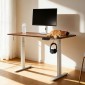 Πλαίσιο VEVOR Standing Desk Σκελετός Διπλού κινητήρα, Ηλεκτρικό Ρυθμιζόμενο μήκος επέκτασης 100-180 cm, 3 Ρυθμίσεις Ύψους Μνήμης Πόδια τραπεζιού όρθια, Sit to Stand Desk Riser Leg Riser for Office Home Base Worksation, Λευκό