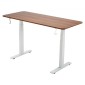 Πλαίσιο VEVOR Standing Desk Σκελετός Διπλού κινητήρα, Ηλεκτρικό Ρυθμιζόμενο μήκος επέκτασης 100-180 cm, 3 Ρυθμίσεις Ύψους Μνήμης Πόδια τραπεζιού όρθια, Sit to Stand Desk Riser Leg Riser for Office Home Base Worksation, Λευκό