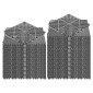 VEVOR Interlocking Drinage Mats, 310x310 mm, Πλακάκια δαπέδου γκαράζ, Αντιολισθητικό στρώμα ντους με πλακάκια δαπέδου αποστράγγισης PP, αυτοστραγγιζόμενο, εύκολη τοποθέτηση, για μπάνιο, κουζίνα, πισίνα & εξωτερικό χώρο, γκρι, 55 πακέτο