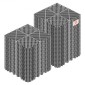 VEVOR Interlocking Drinage Mats, 310x310 mm, Πλακάκια δαπέδου γκαράζ, Αντιολισθητικό στρώμα ντους με πλακάκια δαπέδου αποστράγγισης PP, αυτοστραγγιζόμενο, εύκολη τοποθέτηση, για μπάνιο, κουζίνα, πισίνα & εξωτερικό χώρο, γκρι, 55 πακέτο