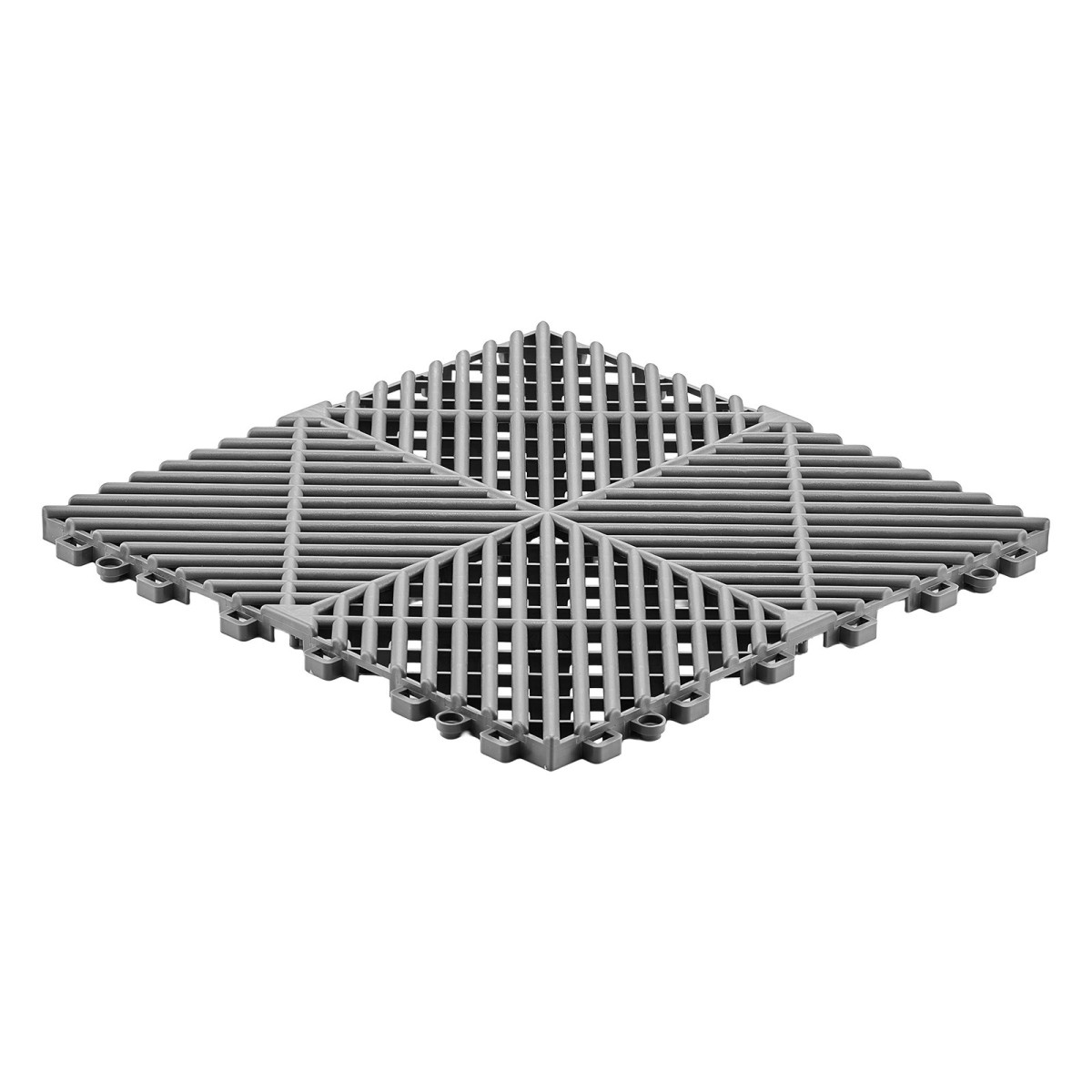 VEVOR Interlocking Drinage Mats, 310x310 mm, Πλακάκια δαπέδου γκαράζ, Αντιολισθητικό στρώμα ντους με πλακάκια δαπέδου αποστράγγισης PP, αυτοστραγγιζόμενο, εύκολη τοποθέτηση, για μπάνιο, κουζίνα, πισίνα & εξωτερικό χώρο, γκρι, 55 πακέτο