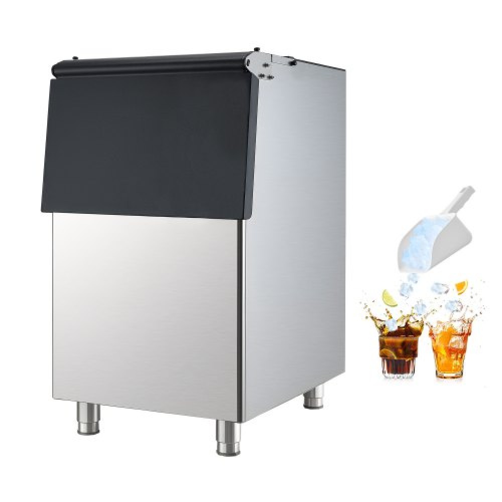 VEVOR Commercial Ice Maker Storage Bin, 113KG Capacity Ice-Bin, Commercial Ice Storage Bin with Rightable Αντιολισθητικά Λαστιχένια Πόδια, Κατάλληλος για Εστιατόρια ξενοδοχεία και καταστήματα ποτών