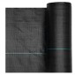 VEVOR Weed Barrier Fabric Heavy Duty, 2 Packs 0,9x15,2m 90,7g Weed Blocker Fabric, Woven Landscape Fabric, Garden Fabrics Weeds Barrier, Weeds Control Ground Cover, Geotextile Webbing, Black