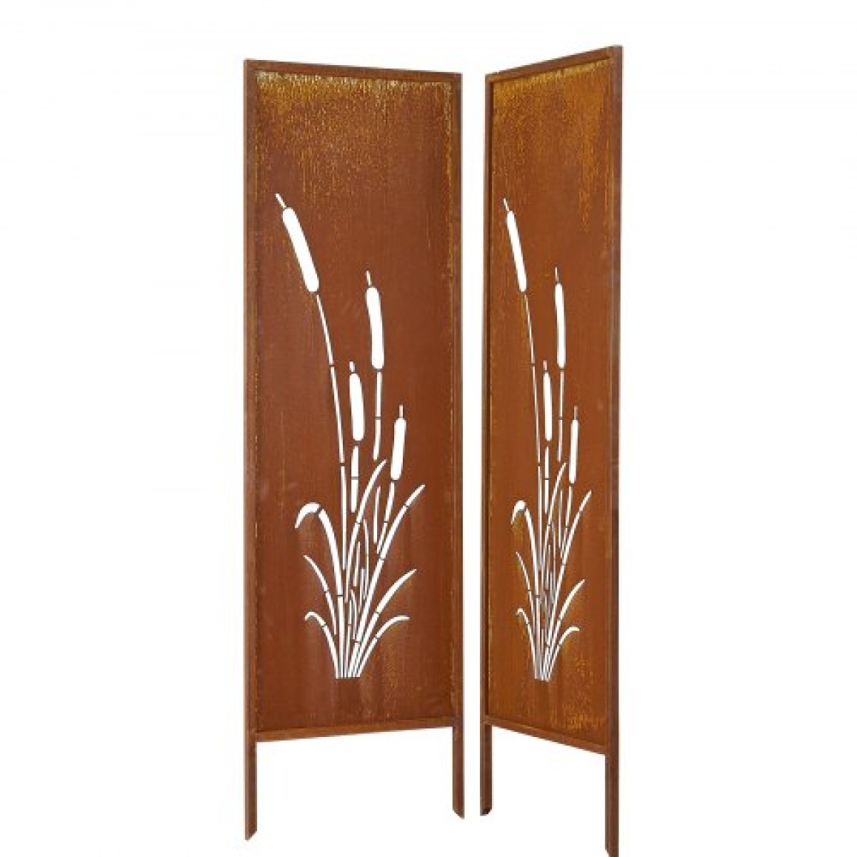 VEVOR Μεταλλική Οθόνη Privacy, 50 x 160 cm Ανεξάρτητος Μοντέρνος φράχτης Privacy, Διαιρέτης κήπου με εκτεταμένους πάσσαλους εδάφους & πλάκα από ανθρακούχο χάλυβα, ανεξάρτητο εξωτερικό διαχωριστικό για κήπο, εσωτερικό