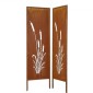 VEVOR Μεταλλική Οθόνη Privacy, 50 x 160 cm Ανεξάρτητος Μοντέρνος φράχτης Privacy, Διαιρέτης κήπου με εκτεταμένους πάσσαλους εδάφους & πλάκα από ανθρακούχο χάλυβα, ανεξάρτητο εξωτερικό διαχωριστικό για κήπο, εσωτερικό