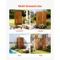 VEVOR Μεταλλική Οθόνη Privacy, 50 x 160 cm Ανεξάρτητος Μοντέρνος φράχτης Privacy, Διαιρέτης κήπου με εκτεταμένους πάσσαλους εδάφους & πλάκα από ανθρακούχο χάλυβα, ανεξάρτητο εξωτερικό διαχωριστικό για κήπο, εσωτερικό