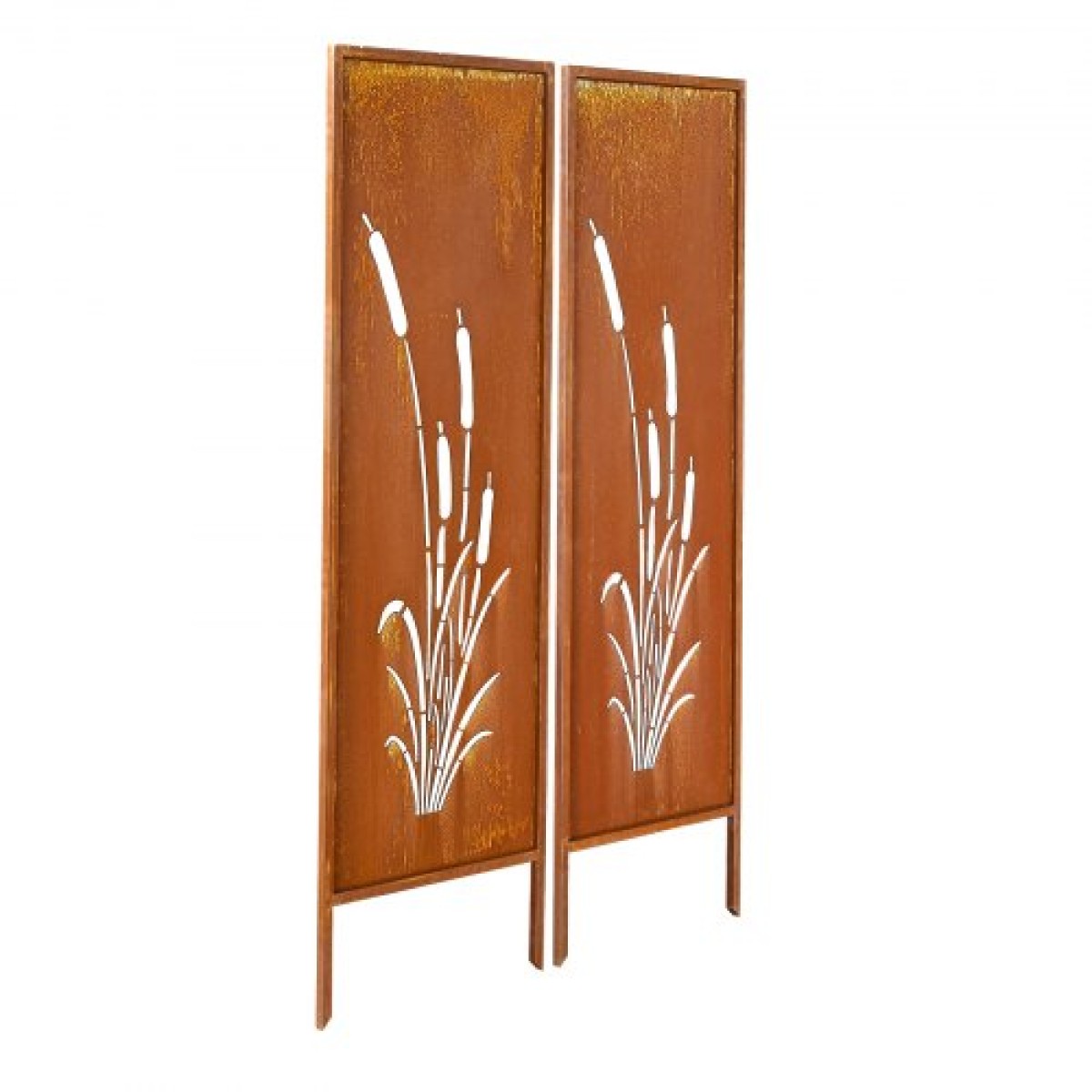 VEVOR Μεταλλική Οθόνη Privacy, 50 x 160 cm Ανεξάρτητος Μοντέρνος φράχτης Privacy, Διαιρέτης κήπου με εκτεταμένους πάσσαλους εδάφους & πλάκα από ανθρακούχο χάλυβα, ανεξάρτητο εξωτερικό διαχωριστικό για κήπο, εσωτερικό
