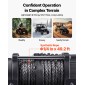VEVOR 2721 kg Ηλεκτρικό βαρούλκο, βαρούλκο 12V DC ATV/UTV με Φ6 mm x 15 m συνθετικό σχοινί, ασύρματο & ενσύρματο τηλεχειριστήριο, IP55 αδιάβροχο, με πλάκα στήριξης Fairlead για ρυμούλκηση ATV UTV εκτός δρόμου