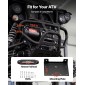 VEVOR 2721 kg Ηλεκτρικό βαρούλκο, βαρούλκο 12V DC ATV/UTV με Φ6 mm x 15 m συνθετικό σχοινί, ασύρματο & ενσύρματο τηλεχειριστήριο, IP55 αδιάβροχο, με πλάκα στήριξης Fairlead για ρυμούλκηση ATV UTV εκτός δρόμου