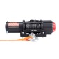 VEVOR 2721 kg Ηλεκτρικό βαρούλκο, βαρούλκο 12V DC ATV/UTV με Φ6 mm x 15 m συνθετικό σχοινί, ασύρματο & ενσύρματο τηλεχειριστήριο, IP55 αδιάβροχο, με πλάκα στήριξης Fairlead για ρυμούλκηση ATV UTV εκτός δρόμου