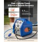 Φορητό μηχάνημα ανάκτησης ψυκτικού VEVOR, 1 HP 220-240V 50Hz Dual Cylinder AC Recovery Machine for Liquid Vapor Refrigerant, 1450 RPM Μονάδα Ανακύκλωσης HVAC για αυτοκίνητα και οικιακά συστήματα κλιματισμού