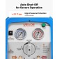 Φορητό μηχάνημα ανάκτησης ψυκτικού VEVOR, 1 HP 220-240V 50Hz Dual Cylinder AC Recovery Machine for Liquid Vapor Refrigerant, 1450 RPM Μονάδα Ανακύκλωσης HVAC για αυτοκίνητα και οικιακά συστήματα κλιματισμού
