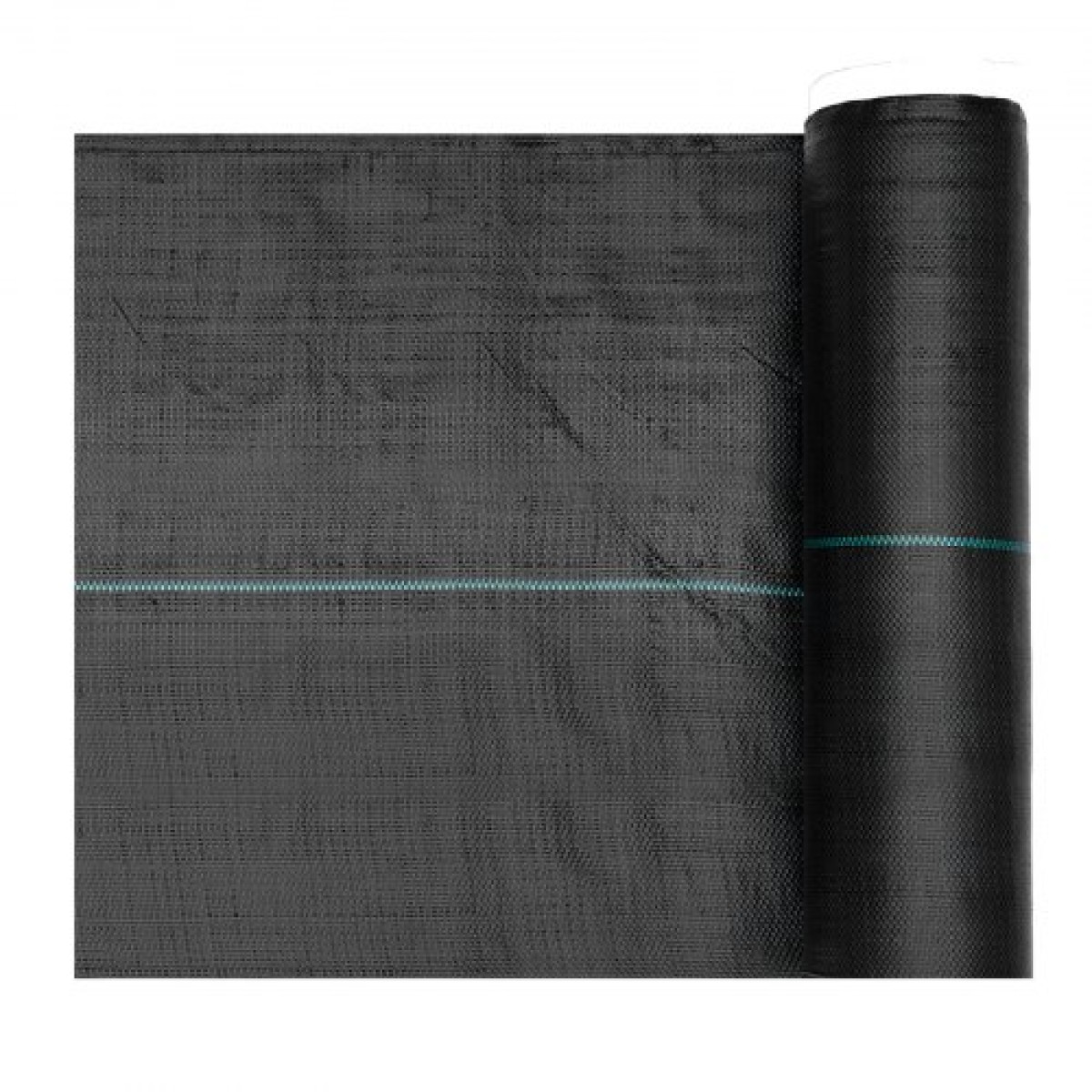 VEVOR Weed Barrier Fabric Heavy Duty, 0,4 x 15,2m 90,7g Landscape Fabric, Woven Weed Blocker Fabrics, Garden Fabrics Weeds Barrier, Weeds Control Ground Cover, Geotextile Webbing, Gardening Mat, Black