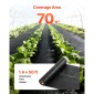 VEVOR Weed Barrier Fabric Heavy Duty, 0,4 x 15,2m 90,7g Landscape Fabric, Woven Weed Blocker Fabrics, Garden Fabrics Weeds Barrier, Weeds Control Ground Cover, Geotextile Webbing, Gardening Mat, Black
