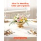 VEVOR 10 ΤΕΜ. Βάζο γάμου με λουλούδια, 12 εκ. ψηλό Mini Flower Table Centralpieces, Μικρό φλοράλ μπολ Διακοσμητικό Εύκολη τοποθέτηση, Βάση πολλαπλών χρήσεων για πάρτι Διακόσμηση σπιτιού, χρυσό