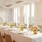VEVOR 10 ΤΕΜ. Βάζο γάμου με λουλούδια, 12 εκ. ψηλό Mini Flower Table Centralpieces, Μικρό φλοράλ μπολ Διακοσμητικό Εύκολη τοποθέτηση, Βάση πολλαπλών χρήσεων για πάρτι Διακόσμηση σπιτιού, χρυσό