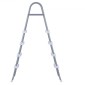 VEVOR Above Ground Pool Ladder, 4-Step Steel A-Frame Swimming Pool Swimming Swimming Pool 121,9 cm, Χωρητικότητα 136 kg Σκαλοπάτια εισόδου/εξόδου με ασφαλές αντιολισθητικό, ανθεκτικό φαρδύ σκαλοπάτι, εύκολη εγκατάσταση, γκρι & λευκό