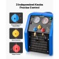Φορητό μηχάνημα ανάκτησης ψυκτικού VEVOR, 1 HP 220V 50Hz Dual Cylinder AC Recovery Machine for Liquid Vapor Refrigerant, 1450 RPM Μονάδα Ανακύκλωσης HVAC για αυτοκίνητα και οικιακό κλιματισμό