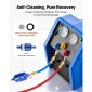 Φορητό μηχάνημα ανάκτησης ψυκτικού VEVOR, 1 HP 220V 50Hz Dual Cylinder AC Recovery Machine for Liquid Vapor Refrigerant, 1450 RPM Μονάδα Ανακύκλωσης HVAC για αυτοκίνητα και οικιακό κλιματισμό
