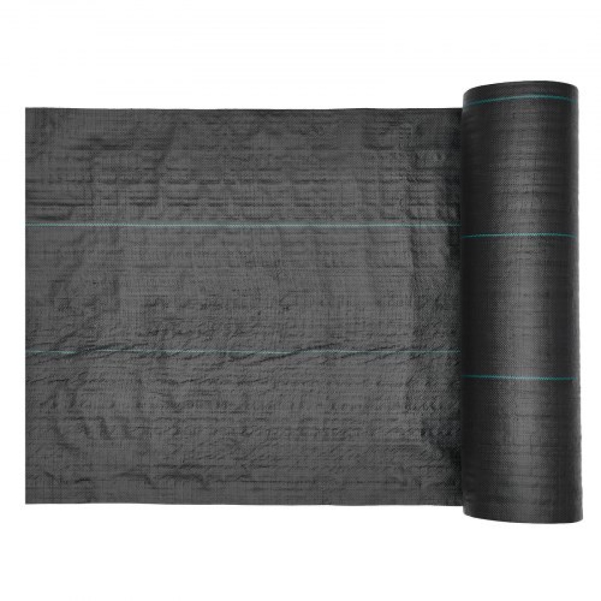 VEVOR Weed Barrier Fabric Heavy Duty, 1,8x76,2m 141,7g Landscape Fabric, Woven Weed Blocker Fabrics, Garden Fabrics Weeds Barrier, Weeds Control Ground Cover, Geotextile Webbing, Gardening Mat, Μαύρο