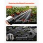 VEVOR Weed Barrier Fabric Heavy Duty, 1,8x76,2m 141,7g Landscape Fabric, Woven Weed Blocker Fabrics, Garden Fabrics Weeds Barrier, Weeds Control Ground Cover, Geotextile Webbing, Gardening Mat, Μαύρο