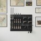 Βάση όπλων VEVOR, βάση τοίχου, βαρέως τύπου ατσάλινο όπλο καραμπίνας, θήκη αποθήκευσης καραμπινιού, χωράει με ασφάλεια έως και 6 τουφέκια και 6 πιστόλια, δομοστοιχειωτή οργάνωση αξεσουάρ εξαρτημάτων όπλων τοίχου πυροβόλων όπλων