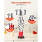 VEVOR Electric Milk Cream Separator, 60L/H Output 10500RPM Milk Cream Crifugal Separator, 304 Ανοξείδωτο Ατσάλι Γίδινο Αγελαδινό Γάλα Διαχωριστική Μηχανή με Χωρητικότητα μπολ 4,5L (40W, 100-240V)