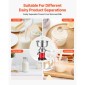 VEVOR Electric Milk Cream Separator, 60L/H Output 10500RPM Milk Cream Crifugal Separator, 304 Ανοξείδωτο Ατσάλι Γίδινο Αγελαδινό Γάλα Διαχωριστική Μηχανή με Χωρητικότητα μπολ 4,5L (40W, 100-240V)