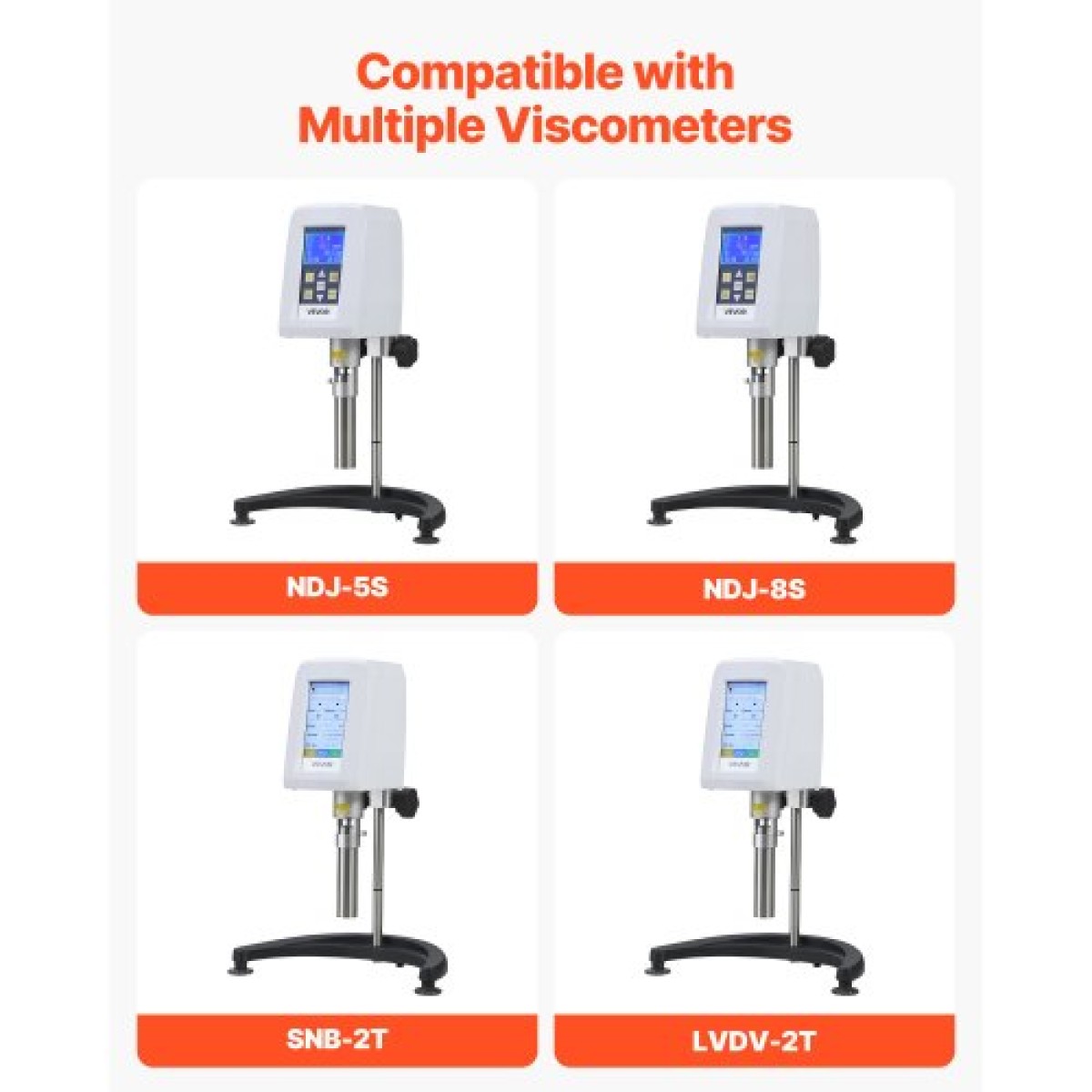VEVOR Rotary Viscometer Rotor, 1-80 cP, 0# Viscometer Spindle, inox, with Storage case, for NDJ-5S NDJ-8S SNB-2T and LVDV-2T Laboratory Digital Rotary Iscosity Meters, για χαμηλό ιξώδες