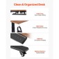 Πλαίσιο VEVOR Standing Desk Σκελετός διπλού κινητήρα, Ηλεκτρικό Ρυθμιζόμενο Μήκος επέκτασης 100-180 cm, 3 Ρυθμίσεις Ύψους Μνήμης Πόδια Τραπέζιου όρθιας στάσης, Επιτραπέζιο Riser Sit to Stand για Office Home Base Worksation, Μαύρο