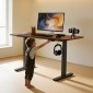 Πλαίσιο VEVOR Standing Desk Σκελετός διπλού κινητήρα, Ηλεκτρικό Ρυθμιζόμενο Μήκος επέκτασης 100-180 cm, 3 Ρυθμίσεις Ύψους Μνήμης Πόδια Τραπέζιου όρθιας στάσης, Επιτραπέζιο Riser Sit to Stand για Office Home Base Worksation, Μαύρο