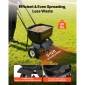 VEVOR Push Lawn Spreader, 3,6m Spreading Width, Broadcast Spreader με χωρητικότητα 36,3kg & 10 in All-Terrain ελαστικά, Walk-Behind Garden & Lawn Broadcast Spreaders for Seed Fertilizer, Salt Ice Melt
