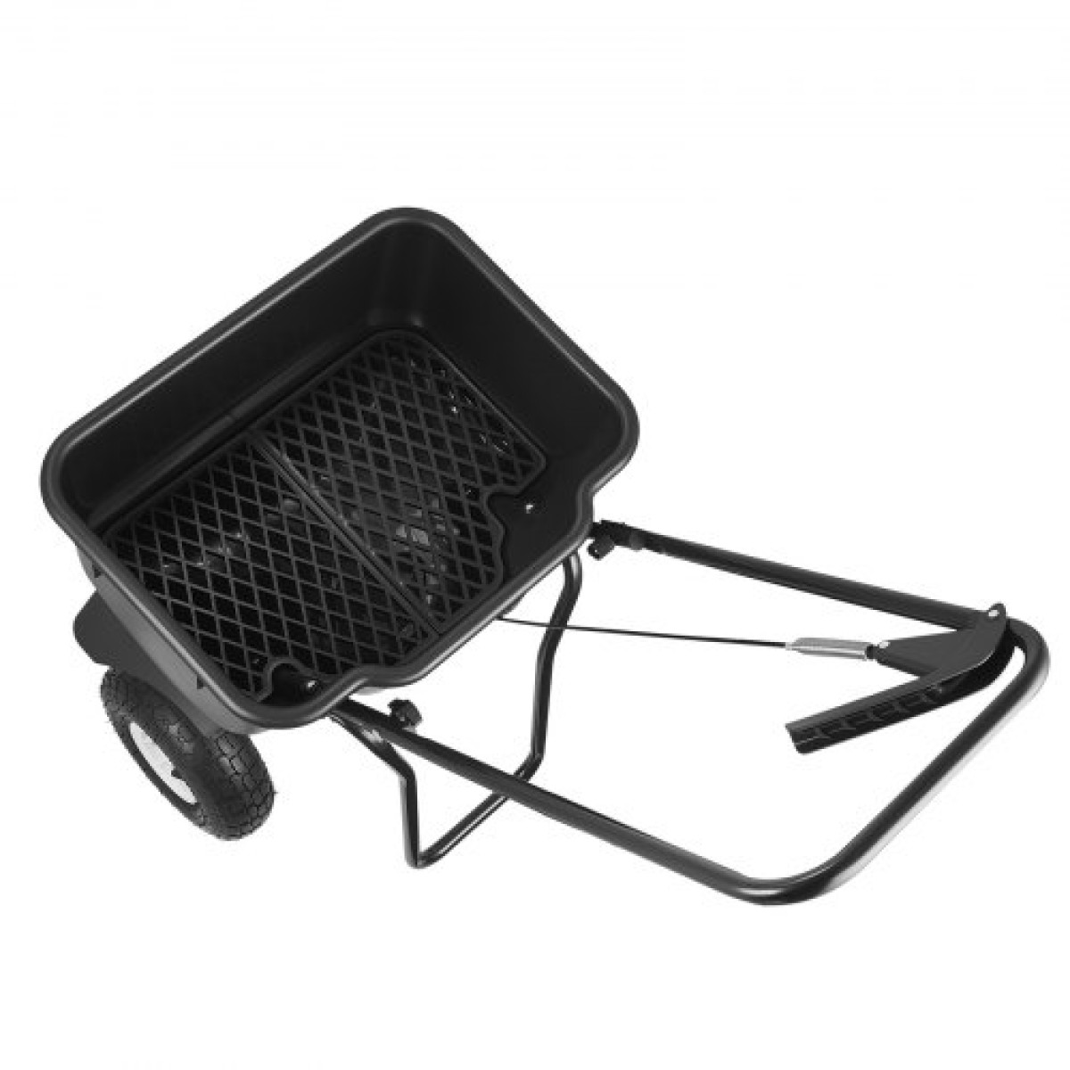 VEVOR Push Lawn Spreader, 3,6m Spreading Width, Broadcast Spreader με χωρητικότητα 36,3kg & 10 in All-Terrain ελαστικά, Walk-Behind Garden & Lawn Broadcast Spreaders for Seed Fertilizer, Salt Ice Melt