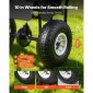 VEVOR Push Lawn Spreader, 3,6m Spreading Width, Broadcast Spreader με χωρητικότητα 36,3kg & 10 in All-Terrain ελαστικά, Walk-Behind Garden & Lawn Broadcast Spreaders for Seed Fertilizer, Salt Ice Melt