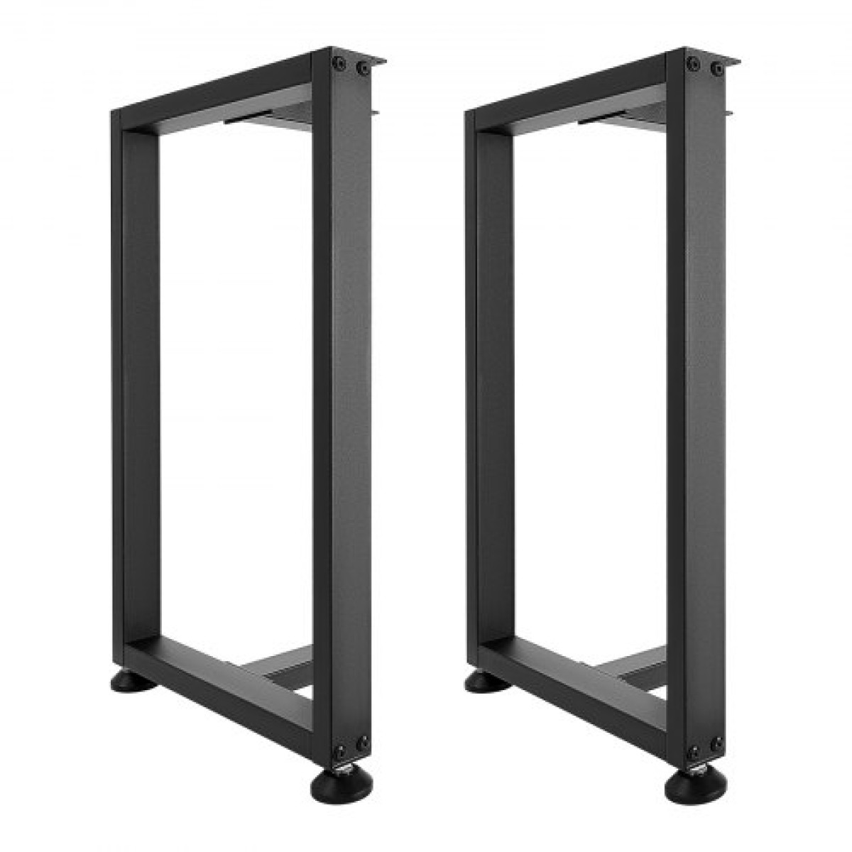 Επιτραπέζια πόδια VEVOR, 740 x 450 mm (Υ x Π) Τετράγωνα Πόδια επίπλων από χάλυβα σχήματος Τ, Αρθρωτή σχεδίαση, Εύκολη συναρμολόγηση, 1000 κιλά Μέγιστο φορτίο Βαρέως, για γραφείο στο σπίτι, τραπέζι φαγητού, πάγκος εργασίας, σετ 2, μαύρο