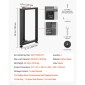 Επιτραπέζια πόδια VEVOR, 740 x 450 mm (Υ x Π) Τετράγωνα Πόδια επίπλων από χάλυβα σχήματος Τ, Αρθρωτή σχεδίαση, Εύκολη συναρμολόγηση, 1000 κιλά Μέγιστο φορτίο Βαρέως, για γραφείο στο σπίτι, τραπέζι φαγητού, πάγκος εργασίας, σετ 2, μαύρο